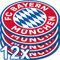amscan 9906510 - FC Bayern München Bierdeckel, Set mit 12 Stück, Durchmesser 10,7 cm, aus Papier, Untersetzer für Gläser oder Tassen, perfekt für das Fest beim Fanclub oder die Fußball-Mottoparty