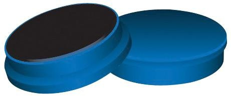 Magnete, 25 mm, Blau, 10 Stück