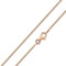 Materia Schlangenkette rosegold 55cm - 925 Sterling Silber Halskette Damen rosé vergoldet K114-55cm
