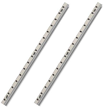 Gedotec Rail de support mural VARI Rail mural métallique à visser & encastrer | Rail d'étagère pour montage mural | Longueur : 1500 mm | Acier nickelé