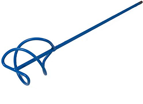 Toolty Propeller Mixing Paddle 80 x 400 x 7mm - HEX - Painted Mixer, Whisk, Stirrer -2-Blade - for Plaster, Gypsum, Adheives, Concrete, Cement, Glue, Paint, DIY - TLTY-1310