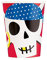 Unique Party 78416 Lot de 8 gobelets en carton Motif pirate Multicolore