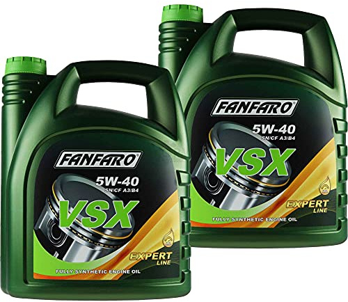 QR-Parts Set 85491139 FF6702-5 10L Original FANFARO VSX 5W-40 API SN/SM/CF Motoröl Engine Oil Öl