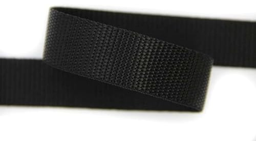 30mm | 5m Gurtband | Farbauswahl I 100% Polypropylen (schwarz, 40mm)