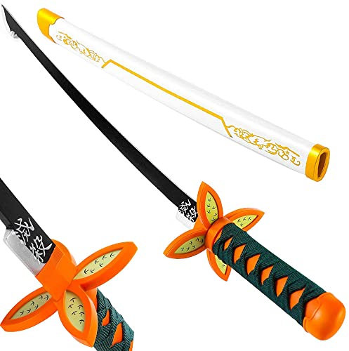 Kimimara Épée Demon Slayer – Katana en bambou pour cosplay – Accessoire d'arme Kochou Shinobu – Taille enfant
