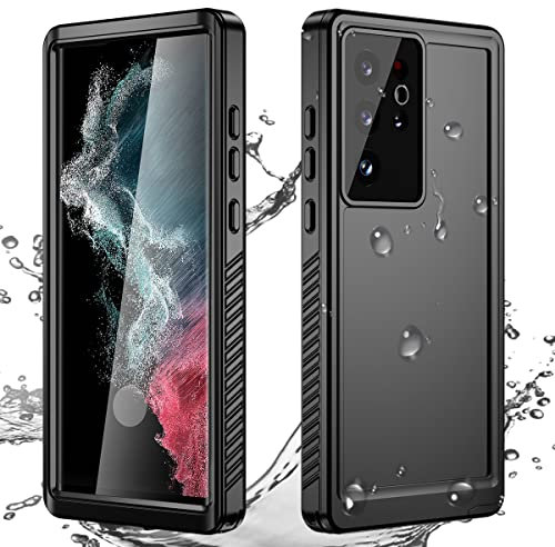 AICase für Galaxy S22 Ultra Wasserdicht Hülle,360 Grad Rundum Schutz mit Eingebautem Displayschutz IP68 voll versiegelt wasserfeste handyhülle Outdoor Case für Samsung S22 Ultra 5g