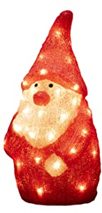 Konstsmide LED Acryl Weihnachtsmann, 40 warm weiße Dioden, 24V, Außen (IP44), weißes Kabel - 6243-103