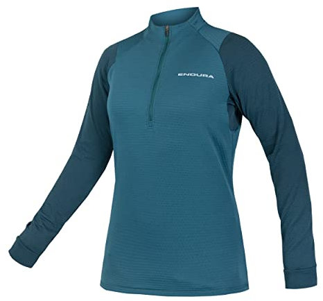 Endura Damen Fahrradtrikot Singletrack Fleece sattes Teal L