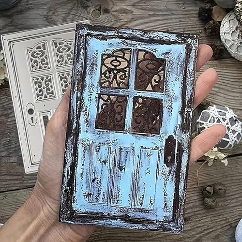 YunTrip Stanzformen für Kartenherstellung, Retro-Tür-Metall-Stanzformen für DIY-Scrapbooking, Albumprägung, Foto, Basteln, Papierkarten, dekoratives Handwerk