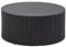 Wohnling Couchtisch 67x67x31 cm Metall Schwarz Sofatisch Rund, Design Wohnzimmertisch mit Wellen-Muster, Kaffeetisch Eisen in Lamellen-Optik, Kleiner Tisch Beistelltisch Wohnzimmer Modern