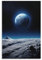 Science Fiction Erde Wandkunst Leinwand Poster Erde auf der Wüste Planet Wanddekoration Poster Schlafsaal Dekor Malerei Kunst