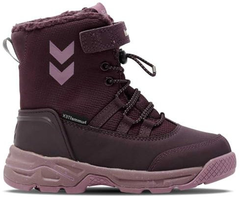 hummel - Snow Bootex Jr., Kinderwinterstiefel (Lila, EU Schuhgrößensystem, Jugendliche, Numerisch, M, 35)
