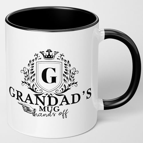World's Best Grandad Gift Mug | Birthday Father's Day Gift from Grandkids Grandad's Mug Hands Off