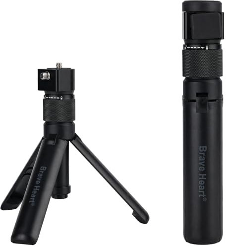 Bullet Time Handle Tripod Multi-Functional Tabletop Fold Tripod for Insta360 X4 Insta 360 X3,ONE RS,GO 2,ONE X2,ONE R,ONE X and Gopro pro Hero 11 10 9 5 4 3 Sport Camera Accessories(Black)