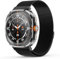 ABOVEACC Ersatzarmband Kompatibel mit Samsung Galaxy Watch Ultra Armband 47mm, Magnetisch Einstellbar Edelstahl Metall Armbänder für Damen Herren, Schwarz