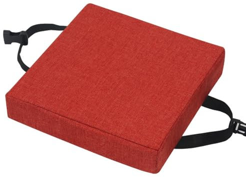 ILiemao Sitzkissen Quadratisch Stuhlkissen Waschabar Waschbares Abnehmbares Sitzkissen für Indoor Outdoor Büro Stuhl(H5,30x30x8cm)