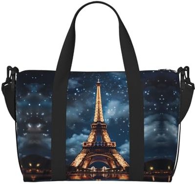 Paris Tower Damen Handtasche Crossbody Reisetasche Casual Handtasche mit Reißverschluss Geeignet für Arbeit Reisen Fitness Reisen