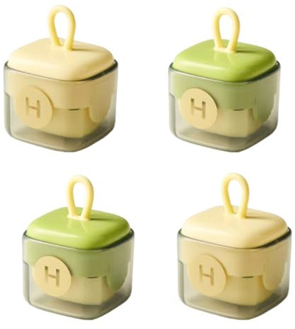 Sctmda Wiederverwendbare Fusselrolle 4 Stück Tragbare Fusselrolle Waschbares Tragbarer Fusselentferner Fusselrolle Tierhaare Reusable Lint Roller Waschbares Tragbarer Fusselentferner für Hause Reisen