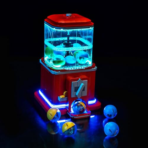 Light Kit Compatible with Lego Minifigure Vending Machine 21358 (No Model), Decoration Lighting Set Compatible with Lego 21358 Minifigure Vending Machine Creative Toys