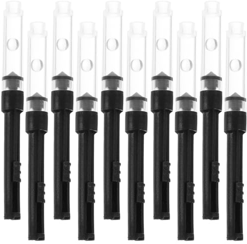 HOMSFOU 10Pcs Fountain Pen Ink Absorber Tool Ink Converter for Smooth Writing Compatible with Refillable Pens
