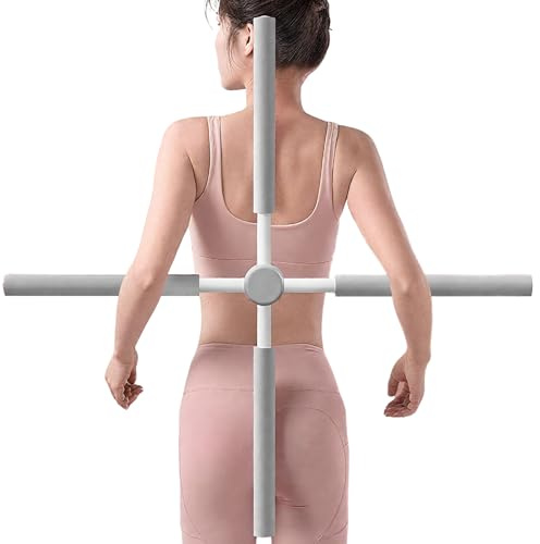 Yoga Stange Haltungstraining, Haltungskorrektur-Stab Gegen Rundrücken, Nackenhöcker Korrektur Für Unterwegs Rehabilitation Training, Anti-Buckel Yoga Stick Für Rücken & Nacken