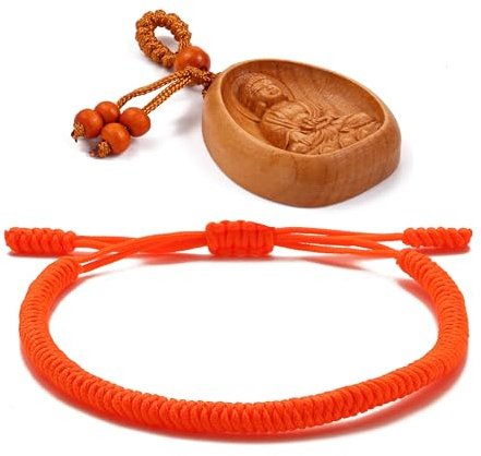 LUCKY BUDDHIST Bracelet porte-bonheur pour adolescents, hommes et femmes – Bracelets d'amitié tressés – Fait à la main avec amour – Style Tibet – Bracelet Nylon réglable