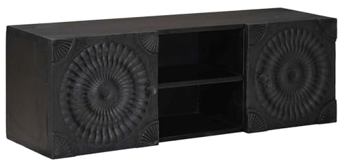 vidaXL TV-Schränk Schwarz 105 x 30 x 35 cm