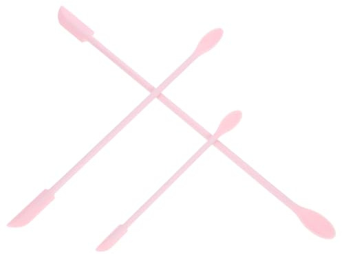 Abaodam Kosmetikspatel mit Einfache Reinigung Silikonspatel 3 Stück und Geeignet für Verschiedene Flaschenöffnungen für Make Up und Lotionen