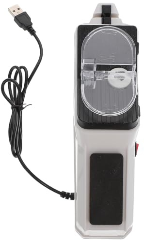 Affûteur de Couteaux Électrique Blanc 40w 220v-50hz en Plastique | Poignée Ergonomique, Usage Polyvalent, Cuisine Domestique, Outil D’affûtage Pratique