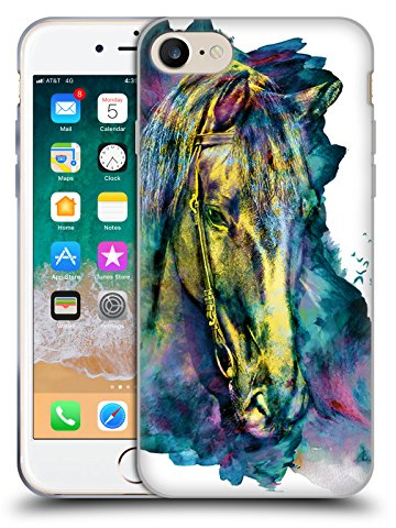 Head Case Designs Offizielle Riza Peker Pferd Tiere Gelhülle [Militärischer Schutzgrad] Kompatibel Mit Apple iPhone 7/8 / SE 2020 & 2022 Und Kompatibel Mit MagSafe