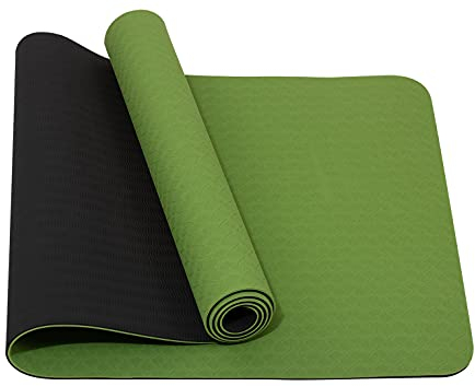 Yogamatte/Gym Fitem Eco Natura TPE 183 x 61 x 0,6 cm – Reversible – rutschfest – stoßabsorbierend, eco-conscience & hygiènique- für Yoga, Gym, Sport, Gymnastik, Fitness, Pilates, Muskeltraining