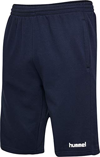 Hummel Herren Hmlgo Cotton Bermuda Shorts, Marine, S EU