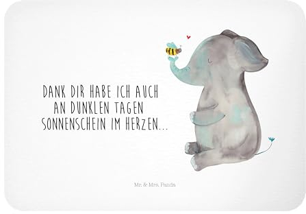 Mr. & Mrs. Panda Magnet Elefant Biene - Geschenk, Whiteboard Magnet, Liebesspruch, lustige Sprüche, Souvenir Magnet, Jahrestag, Hochzeitsgeschenk,