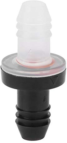 3/8 10mm Inline Rückschlagventil, PP Shell Rückschlagventil Membran Einwegventil für alle Arten stark korrosiver chemischer Medien, (PP/SILIKON)
