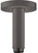 hansgrohe Deckenanschluss S für Regendusche, Anschluss Kopfbrause 10 cm, Brushed Black Chrome