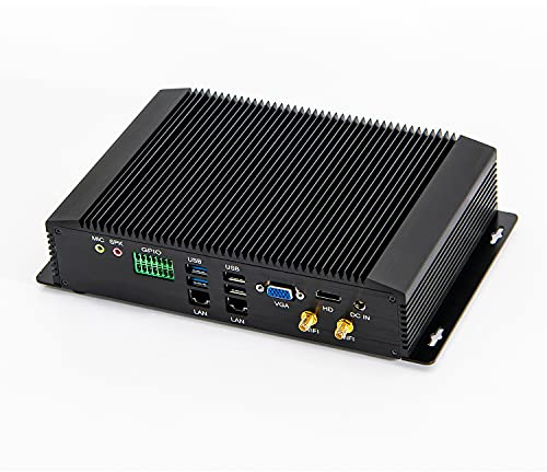 KINGDEL Ordinateur de Bureau Core i7, Ordinateur de Bureau avec 8 Go de RAM, SSD 128 Go, 6xCOM, 4xUSB 3.0, 4xUSB 2.0, 2xLAN, GPIO, LPT, HD, VGA, Wi-FI