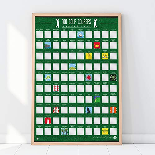 Gift Republic 100 Golfplätze Bucket List Poster