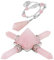 Nupuyai Rose Quartz Healing Crystal Kit, Energy Pyramid with 4 Stone Point Wand Dowsing Pendulum Collection Set Reiki Figurine Decor