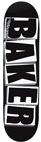 Brand Logo Skateboard, 8.475 x 31.875, Schwarz/Weiß