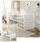 Baby Delux Babybett 60x120 cm weiß Kinderbett mit Aloe Vera Matratze umbaubar zum Juniorbett mit Beißschienen Max