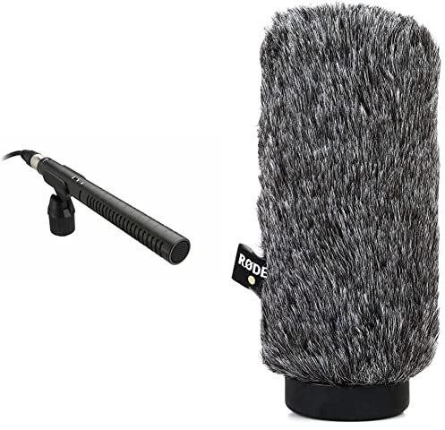 Rode NTG-1 Microphone à Ruban & WS6 Bonnette Brise-Vent pour Microphone NTG1/NTG2 Gris