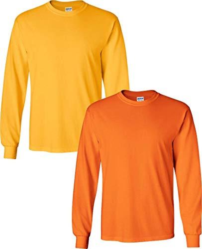 Gildan Men's Ultra Long Sleeve Rib-Knit Cuffs T-Shirt - - S