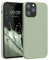kwmobile Case Compatible with Apple iPhone 12 / iPhone 12 Pro Case - TPU Silicone Phone Cover with Soft Finish - Gray Green