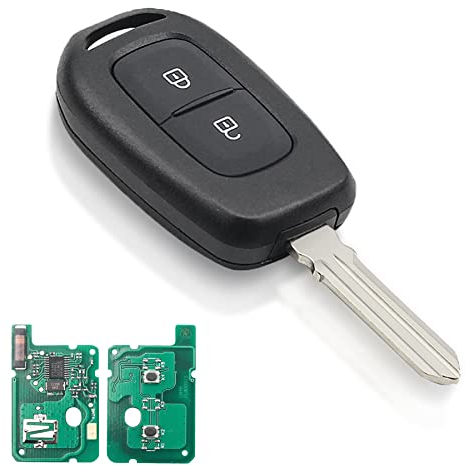 Heart Horse 433MHz 2 Pulsanti Cover Guscio Chiave Telecomando, Telecomandi Auto Chiave Guscio per Re nault Sandero Dacia Logan Lodgy Dokker Duster Trafic Clio 4 Master 3 con PCF7961M 4A Chip