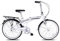 24 Zoll Faltrad Klapprad, Alu-Rahmen Fahrrad Klappfahrrad mit Komfortsattel Ständer Gepäckträger und Schutzbleche für Herren, Damen, Mädchen, Jungen geeignet,White