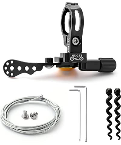 MUQZI Dropper Post Lever, Bike Seatpost Dropper Remote Lever Shifter Adjustable Control Remote for 22.2mm Mountain Bike and Road Bicycle Handlebars, Black