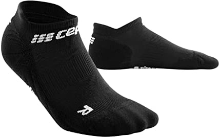 CEP - THE RUN COMPRESSION SOCKS NO SHOW für Damen | Extra Kurze Laufsocken mit Kompression in schwarz | Regenerierende Kompressionssocken für Frauen | Gr. III | M