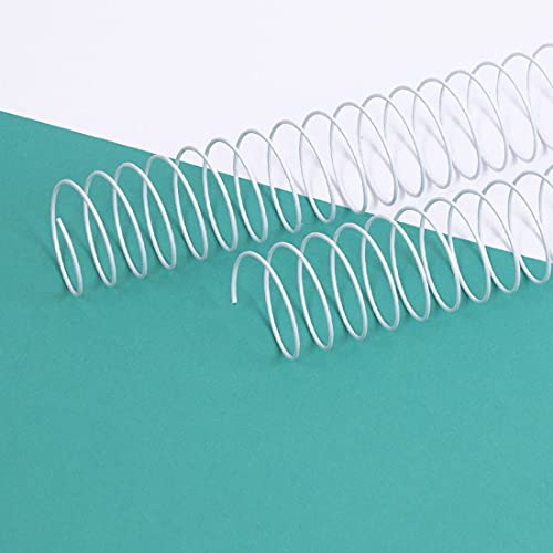 Craftelier - 2-Spiralen-Set zum Binden von Alben, Notizbüchern oder Agenden | Ideal für Scrapbooking und Bastelprojekte | Ø 3,81 cm (1.5) | Länge 30,5 cm (12) - Farbe Weiß