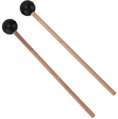 Baqueta de Goma, Accesorios de Percusión Baqueta de Cabeza Redonda Resistente Al Desgaste para Niños para Principiantes