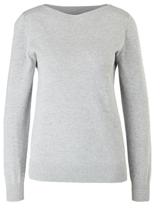 s.Oliver Damen 120.11.899.17.170.2112210 Sweater, 9400 grau, 34